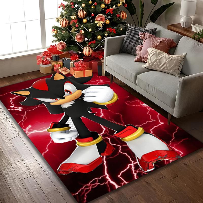 1pc Office Carpet, SONIC Chair Rug, Living Room Printed Area Rug, Home Chair Floor Mat