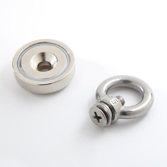 Магнитный крючок 25/32/36/48/60 мм. Мощное полированное мини-сверхмощное подвесное кольцо.