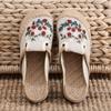 5032 Women's Shoes Trendy Shoes Internet Celebrity Ethnic Style Embroidered Shoes, Shallow Mouth Low-top Cloth Shoes