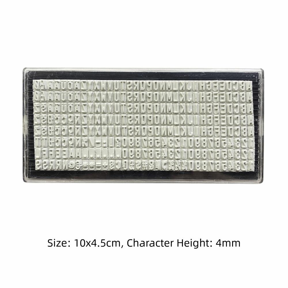 Automatic Ink Return DIY Stamp Kit Plastic Monogram Printing Stamp  for Accounting Work