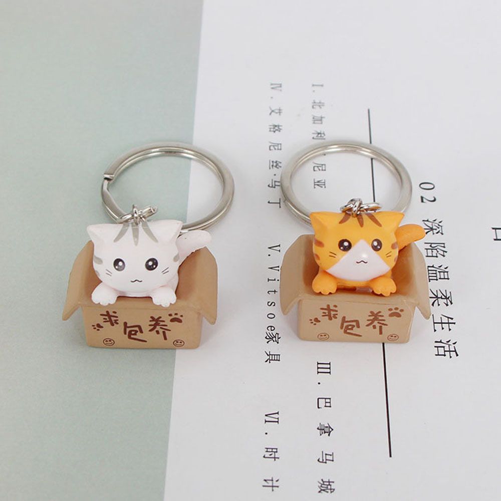 Ornaments Decorations Little Cat Personality Keychain Key Ring Bag Charm Pendant For Men Women