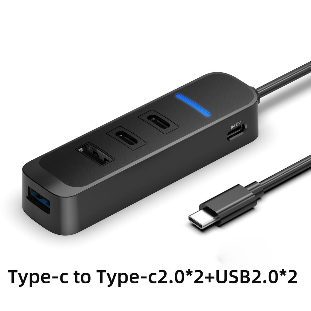 4 Ports USB 3.0 Hub With Power Adapter Multi USB Splitter Hub For Computer Accessories Multiple Expander USB2.0 Type C HUB