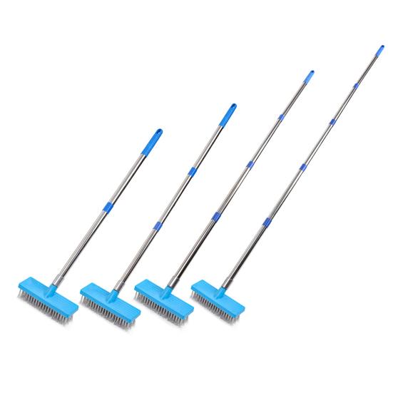 Щетка для чистки из нержавеющей стали Щетка для чистки гальки Щетка для чистки каменной плитки патио и бассейна Наружная щетка для мытья