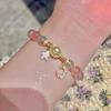 4pcs Punk Curb Cuban Chain Bracelets Set for Women Simple Thick Gold Color Charm Bracelets Fashion Zircon Accessories New