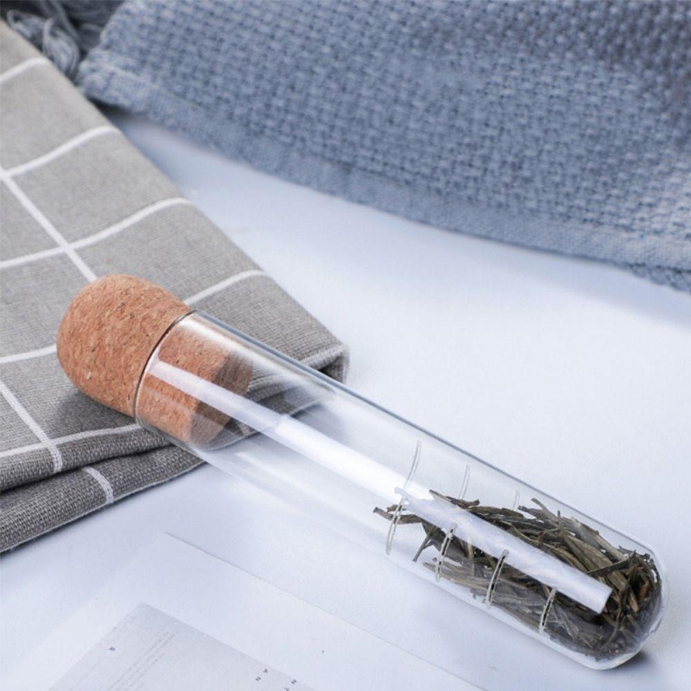Clear Glass Tea Infuser Tube Tea Filter Diffuser Easy To Clean Tea Steeper Drinkware