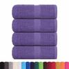 VidaXL Serviettes de toilette 4 pièces FROGN Violet 30 x 30 cm 100 % coton 136873