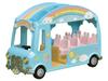 Sylvanian Families Kindergarten Vehicle "Rainbow Kindergarten Bus" S-62 ST Mark Certified, Ages 3 and Up, Toy Dollhouse, Sylvanian Families, Epoch