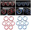 For Mercedes Benz A B CLA GLA GLB 2020 2024 2024 Car Air Conditioner AC Outlet Turbo Vent Ring Trim Red Blue Color Refit Sticker