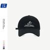 Letter Signal Black Embroidered Baseball Cap Sun Protection Breathable Hat Gift