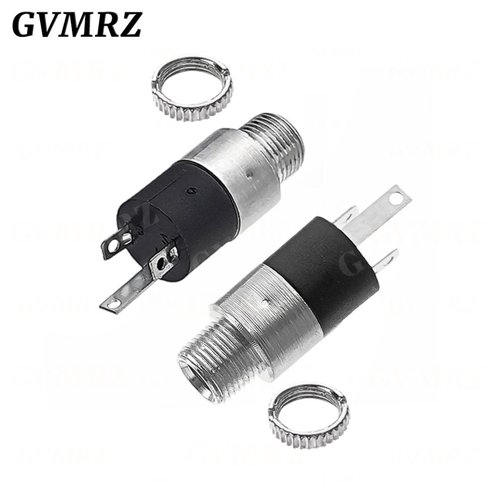 5PCS 3.5MM Cylindrical Socket PJ-392 Stereo Female Socket Jack With Screw 3.5 Audio Video Headphone Connector PJ392 GOLD PLATED