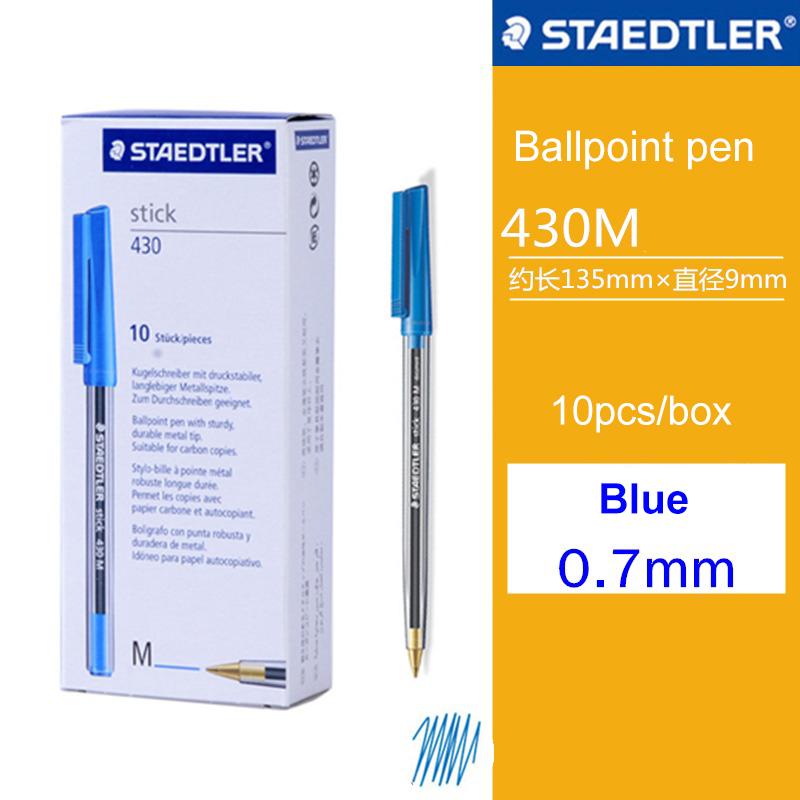German STAEDTLER Ballpoint Pens 430F/M 0.5mm Large Capacity 0.7mm Carbon Oil Pen School Office Writing Stationery