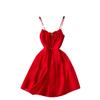 Маленькая одежда с милым бантом и квадратным воротником, облегающие короткие юбки с оборками, сексуальное платье на бретельках с открытой спиной
