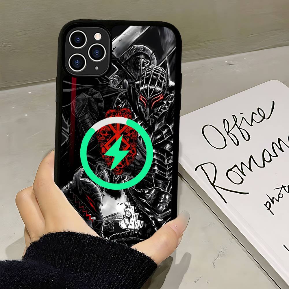 Anime Fashion Berserk Guts Phone Case For IPhone 17 16 15 14 13 12 11 Pro Max Plus Magsafe Magnetic Shell