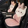 Новая подушка на сиденье автомобиля леопардовый принт кошка всесезонная универсальная подушка на сиденье автомобиля льняная дышащая и удобная чехол на сиденье автомобиля