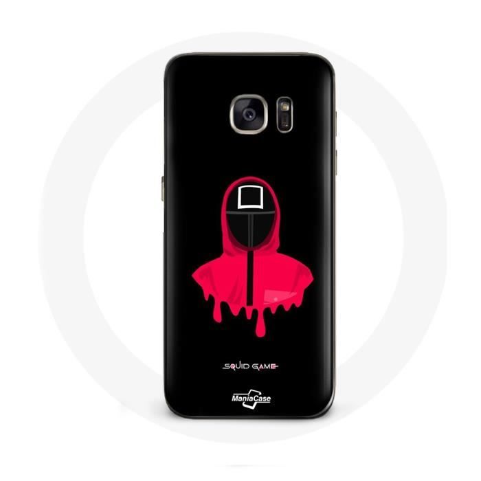 Coque - Samsung - Galaxy S6 - Souple - Noir - Masque carré