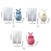 Long-Eared Egg Rabbit Plaster Doll-Silicone Mold Homemade Bunny Aromatherapy Candle Mold DIY Plaster Mold Home Decor