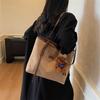 Tote Bag Women's Large Capacity 2025 Autumn New Casual Fashion Shoulder Armpit Bag Autumn and Winter College Student Class Bag