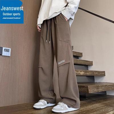 Мужские осенние джинсы Jeanswest в американском стиле, свободные, прямого кроя, повседневные