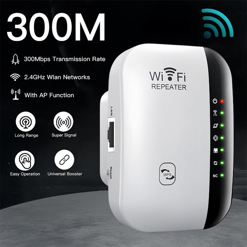 300 Мбит/с Беспроводной Wi-Fi репитер 2,4 ГГц Роутер Усилитель Wi-Fi сигнала Расширитель диапазона Wi-Fi Сетевая карта-адаптер 802.11N для ПК
