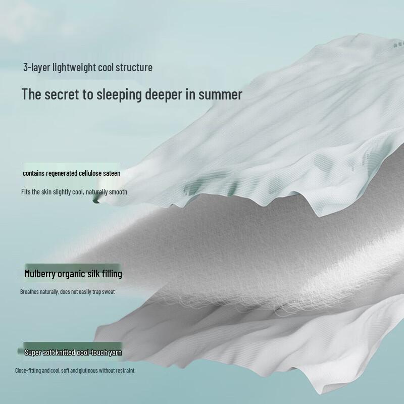 Mercury Home Textiles Silk Cooling Comforter