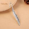 2Pcs Feather Bookmark Metal Book Mark Page Reading DIY Gifts Stationery for Home Study School Office