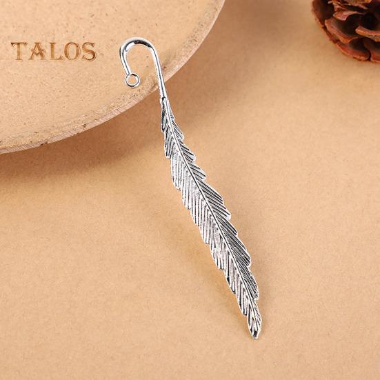 2Pcs Feather Bookmark Metal Book Mark Page Reading DIY Gifts Stationery for Home Study School Office