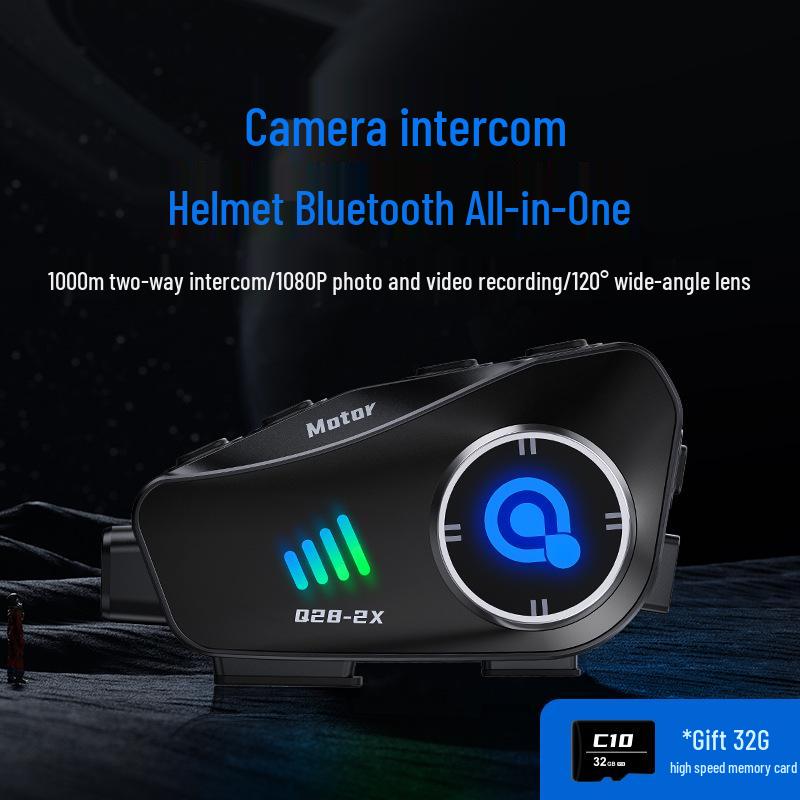 Мотоциклетный Bluetooth-шлем Q282X с HD-камерой 1080P и системой интеркома