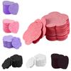 10pcs Estheticians Compressed Cosmetic Heart/Flower Shaped Cleansing Water Absorption Wood Pulp Pads Puff Facial Sponges Washing