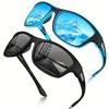 6pcs Cycling Sunglasses UV400 Polarized Running Sunglasses Riding Fashion Eyewear