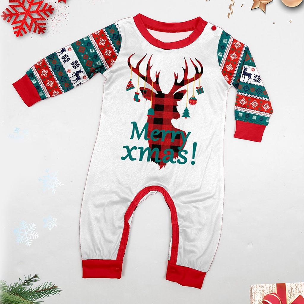 Рождественский комплект для семьи, родителей и детей, предметы интерьера, рождественская пижама, комплект из двух предметов