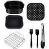 Air Fryer Accessories 9-inch (22CM Diameter) 7-piece Cooking Set Compatible with Philips Air Fryer Xxl HD9630, HD9650