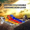 Мотоциклетный рычаг переключения передач, 2-ходовой алюминиевый сплав, универсальная подставка для ног, педаль переключения передач, сменный рычаг для бездорожья, аксессуары для модификации велосипеда