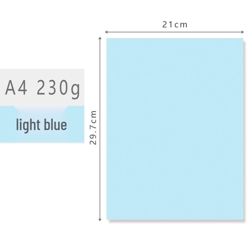 Плотный цветной картон А4 230 г для детских поделок и поздравительных открыток
