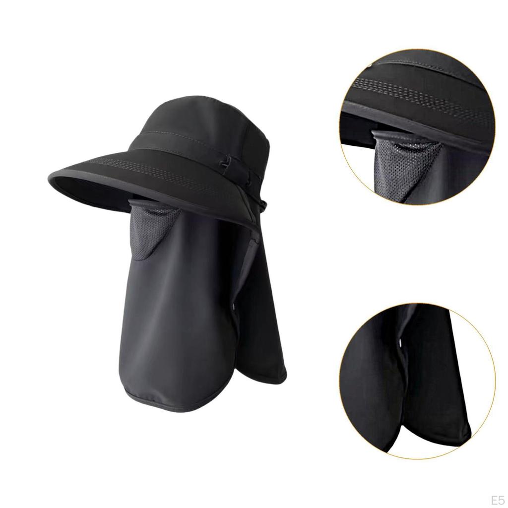 Солнцезащитная шляпа для рыбалки, пляжа, дышащая, летняя, с широкими полями для защиты от солнца