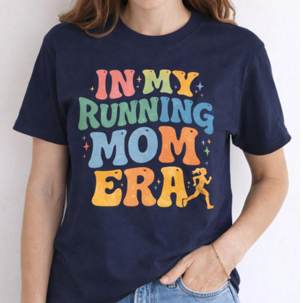 In My Running Mom Era Shirt, Running Mom T-Shirt, Marathon Mom Tee, Funny Running Mom Gift, Mothers Day Gift for Runner Mom