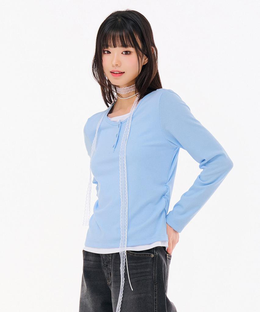 CHASECULT Women'S Layered Long Sleeve T-Shirt-Farg5161B0D