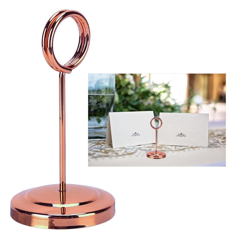 Stainless Steel Table Card Holder Fade Resistant Stable Picture Holder Table Number Holder Hotel