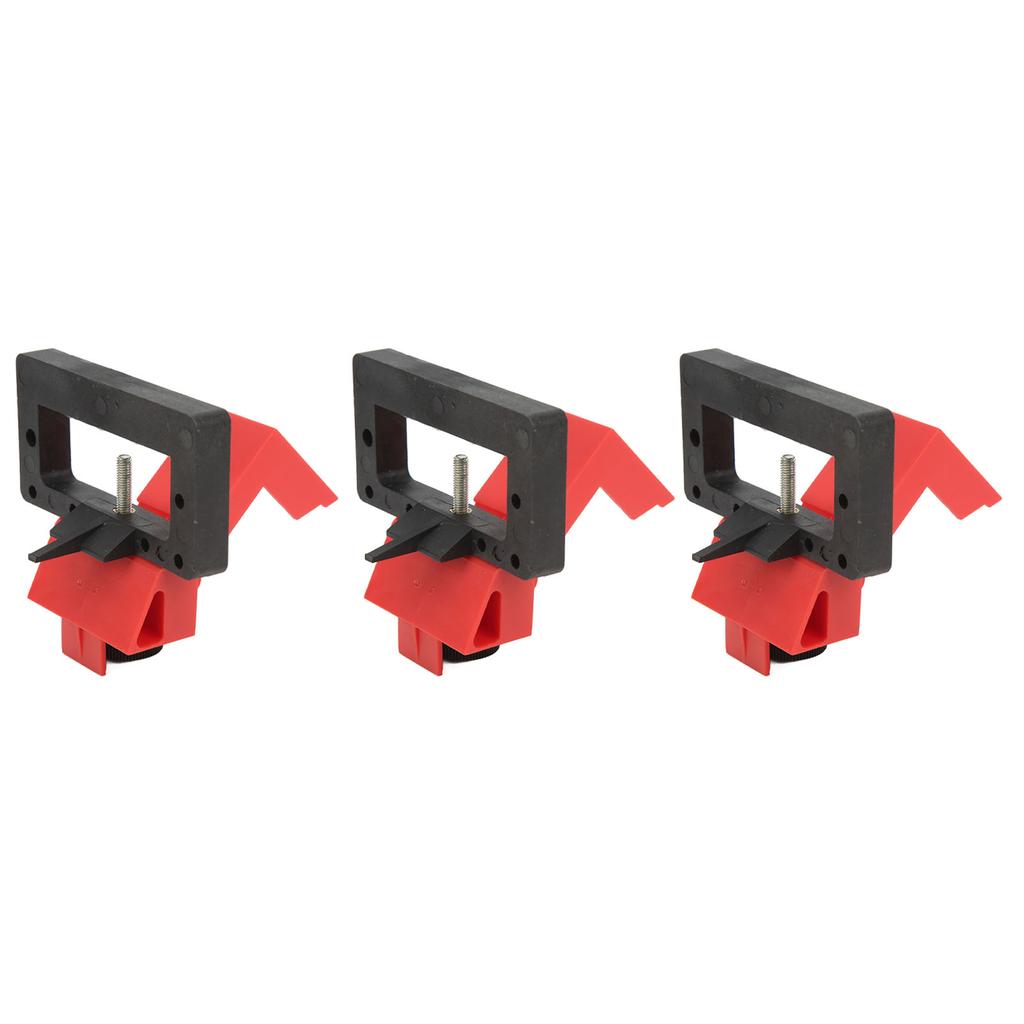 3PCS Clamp On Circuit Breaker Lockout Device Power Switch Lock Engineering Plastic for Less 70mm