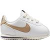 Nike Cortez EasyOn Slip Resistant Abrasion Resistant Low top Toddler Shoes White Gold Infant And Toddler DM0952-109