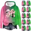 Women's Fashionable Casual Oversized Long-Sleeved Hooded Print Pullover Sweatshirt
