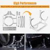 TML 7” Nitrous Oxide Nos Billet Aluminum Single Bottle Holder Bracket for 10-15 pound nitrous bottle Replace for PCE150.1001