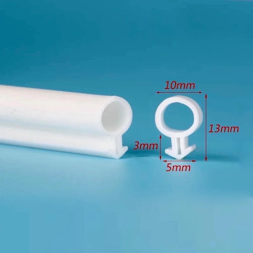 10M O type Silicon Rubber Plastic steel door and window sealing strip Draft Stopper Hollow Bulb Barb Tubular Gasket 5x11 5x13mm