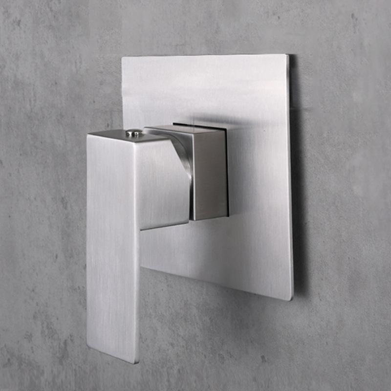 Хром/Матовое золото/Черный Набор ручного душа для ванной из нержавеющей стали 304 Квадратная насадка для душа под давлением