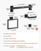 Matte Black Bathroom Hardware Set, 5 Pieces Bathroom Accessories Set, Stainless Steel 16 inch Towel Bar, Towel Rack, 2 Robe Towel Hooks, Toilet Paper