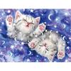 Animal Pattern 5D Diamond Painting Cute Kitten Diamond Embroidery Cats Cross Stitch Full Rhinestone Mosaic Home Decor Gift
