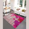 Нескользящий моющийся коврик из клена цвета фуксии 3D, небольшой моющийся коврик, эстетические коврики для спальни