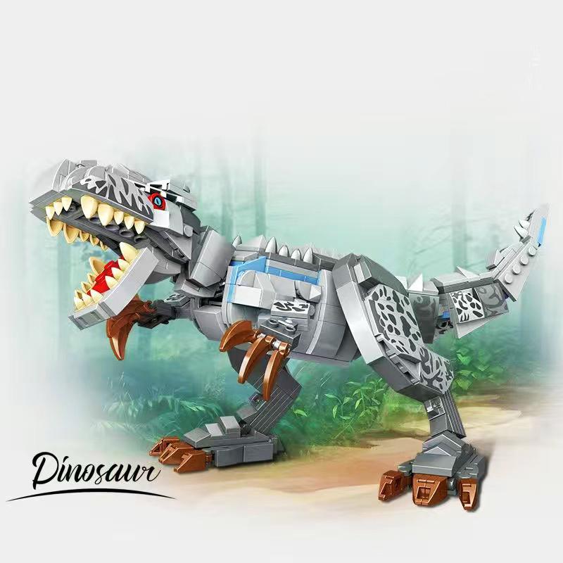Jurassic World Park Dinosaur Building Block Creative Expert Tyrannosaurus Rex Triceratops Assembled Model Bricks Kid Toy