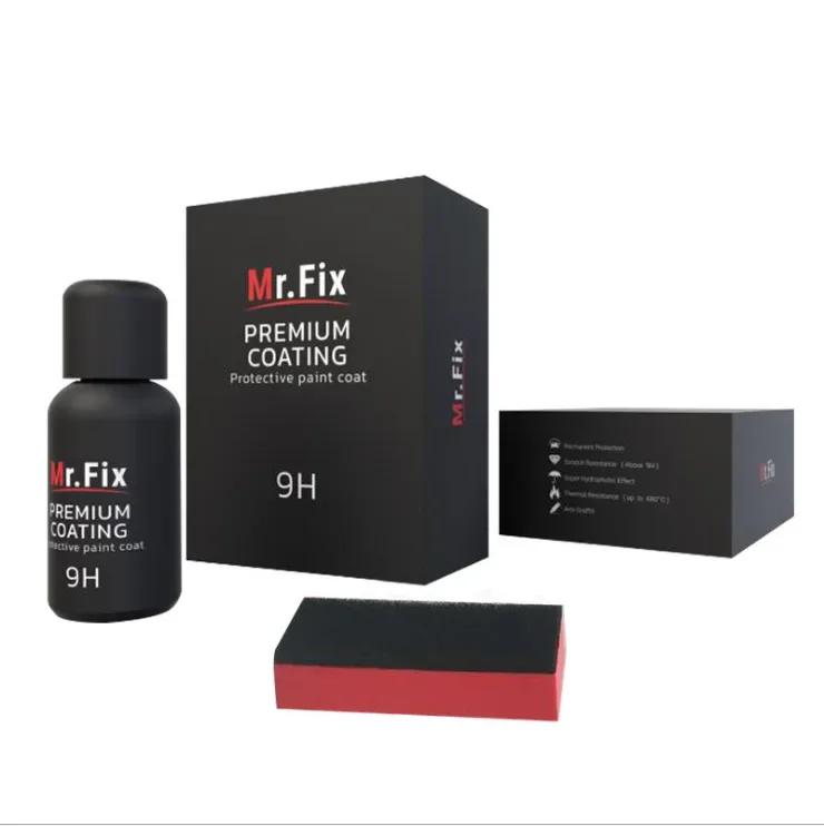 Набор керамических покрытий для автомобилей 2 шт. 30 мл, улучшенный набор 9H полирующих жидких кристаллов, инструменты для нанесения высокоплотного супергидрофобного покрытия на стекла автомобиля