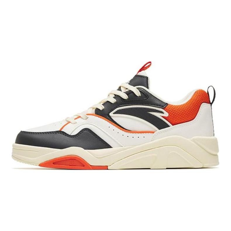 Anta Flame 3.0 Легкая амортизация Низкие кеды для скейтбординга Мужские Бело-оранжевые 112248089-3