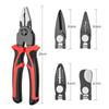 5 In 1 Plier Tool Set, Combination Interchangeable Pliers Kit With Cable Cutters, Wire Stripper